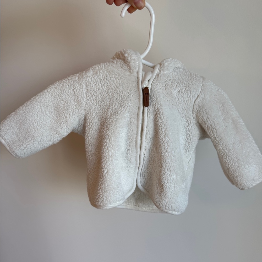 H&M Cream Sherpa Baby Jacket